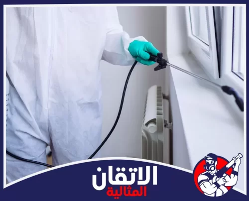 شركة مكافحة الحشرات بالجبيل 0567008659 أتقان المثالية رش حشرات بالجبيل قرب النوافذ والزوايا لحماية الغرف من النمل والبق والناموس بطريقة آمنة ومنظمة.