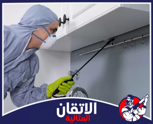 فني رش حشرات بالخبر 0567008659 أتقان المثالية شركة رش مبيدات بالخبر تستهدف أسفل الأحواض والخزائن للوصول إلى أماكن اختباء الحشرات