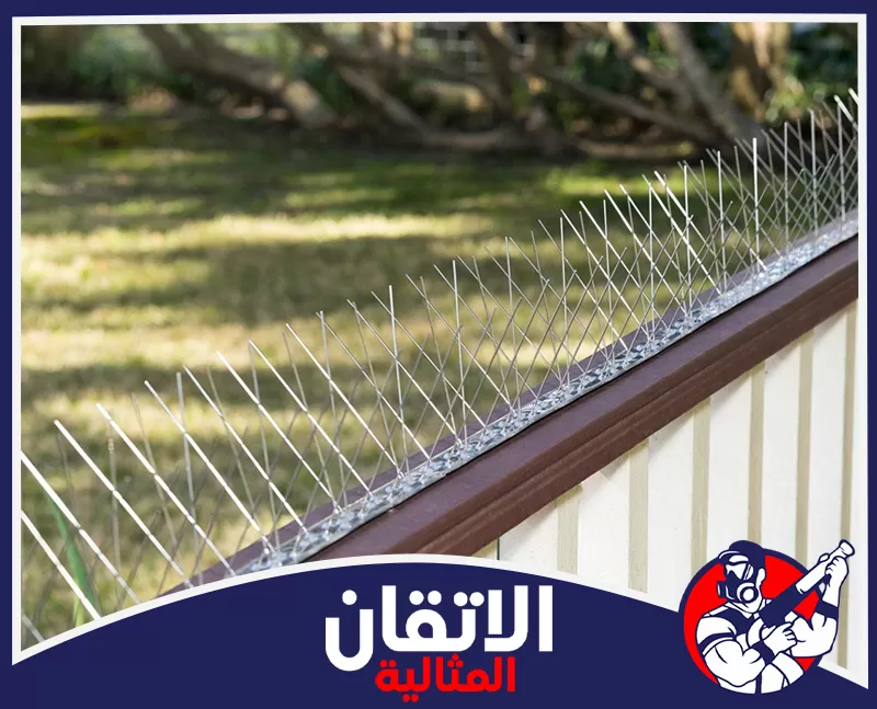 تركيب أشواك طارد الحمام بالخبر | 0567008659 | شركة الاتقان المثالية شركة تركيب طارد الحمام بالخبر توفر أشواكا معدنية على الأسوار لتقليل وقوف الطيور وتراكم الفضلات.