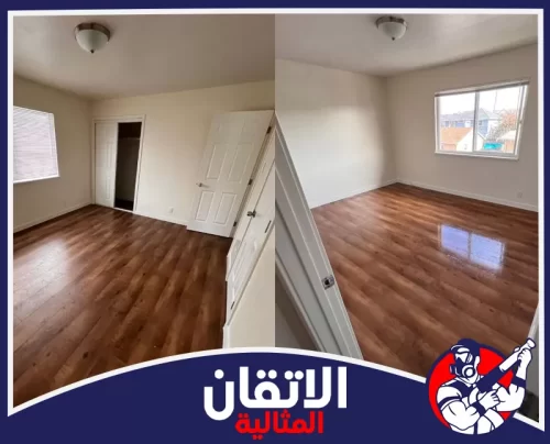 شركة تنظيف مجالس بالقطيف | 0567008659 | شركة الاتقان إزالة الترسبات وآثار الاتساخ من كابينة الاستحمام لتظهر الأسطح أنظف بعد المعالجة، كما توضح الصورة.