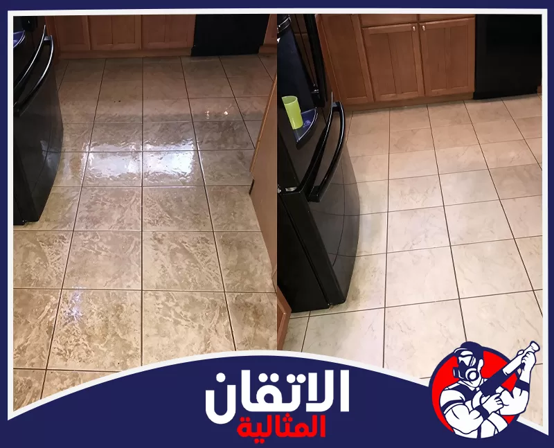 شركة تنظيف مطابخ بالخبر 0567008659 شركة الإتقان تنظيف أرضيات المطبخ بالخبر أزال الدهون وآثار الاتساخ من البلاط والفواصل، وترك السطح أكثر لمعانًا وترتيبًا.